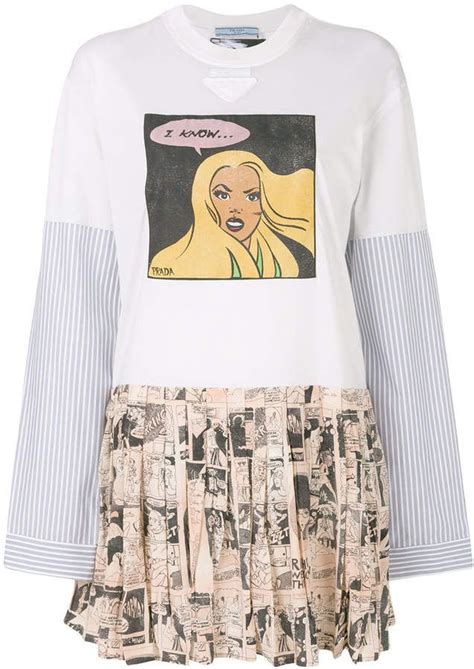 prada comic dress shirt